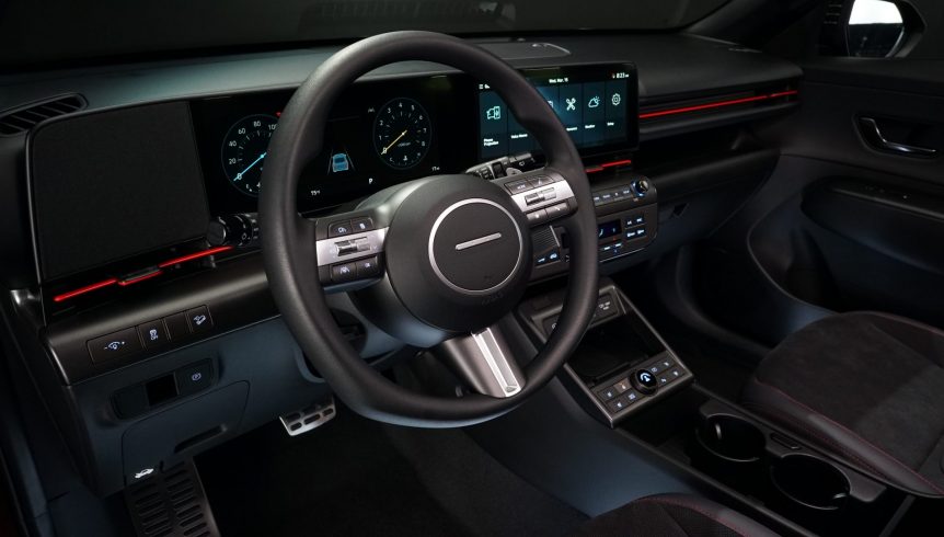 2024 Hyundai Kona Dash and Steering Wheel