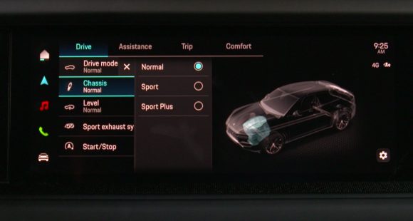 2024 Porsche Cayenne Turbo GT Center Display