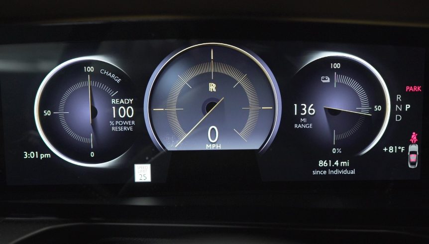 2024 Rolls-Royce Spectre Digital Cluster